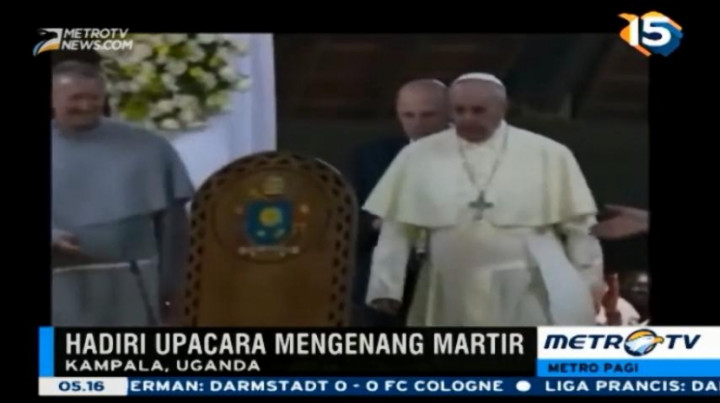 Paus Fransiskus Hadiri Acara Mengenang Para Martir Uganda