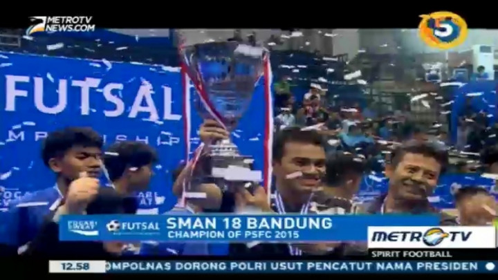 SMAN 18 Bandung Juara Pocari Futsal Championship 2015