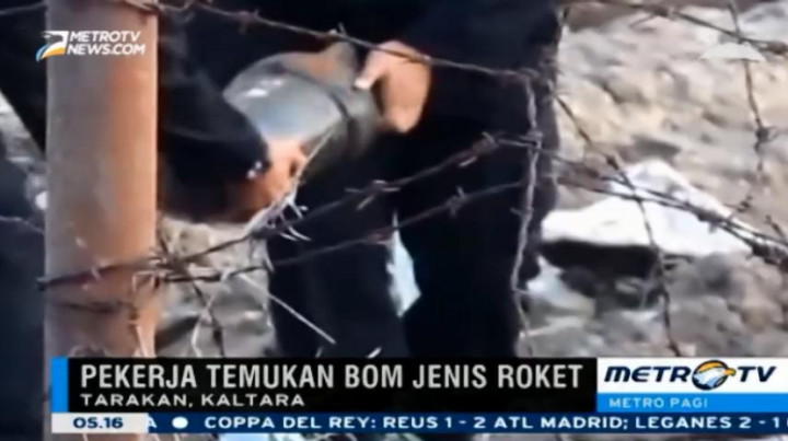 Sebuah Bom Aktif Jenis Roket Ditemukan Pekerja