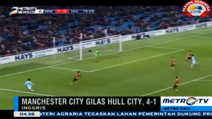 Manchester City Cukur Hull City 4-1