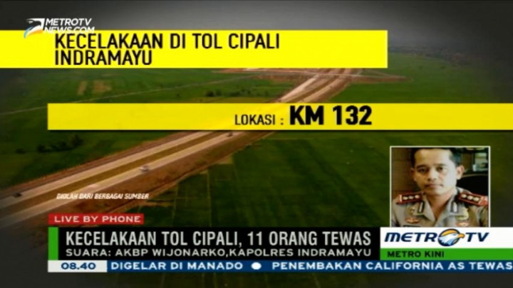 Korban Kecelakaan Tol Cipali Dilarikan ke Dua RS