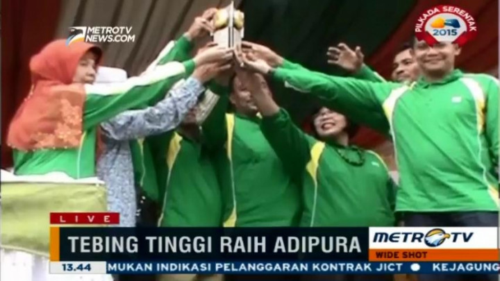 Tebing Tinggi Raih Piala Adipura