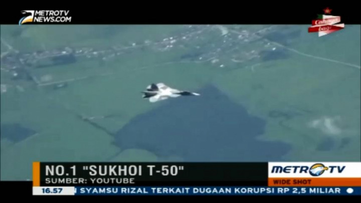 Sukhoi T-50 Jadi Pesawat Militer Tercanggih di Dunia Versi Wide Shot Top Five