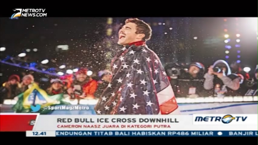 Cameron Naasz Juarai Red Bull Ice Cross Downhill