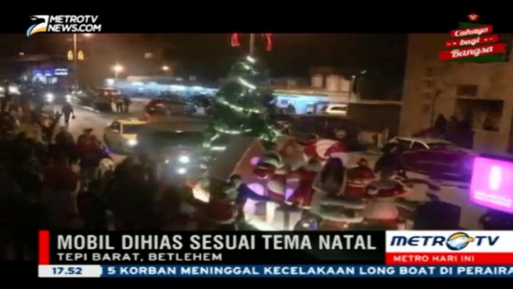  Parade Natal Meriahkan Jalanan Kota Betlehem 