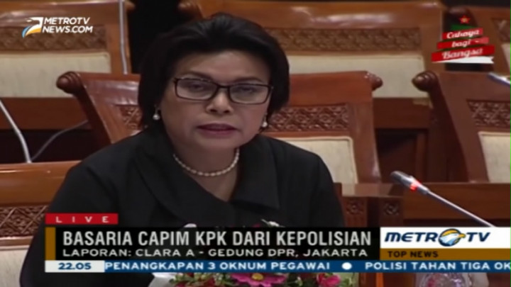 Basaria Panjaitan Ungkap Alasan Kenapa KPK-Polri Gaduh