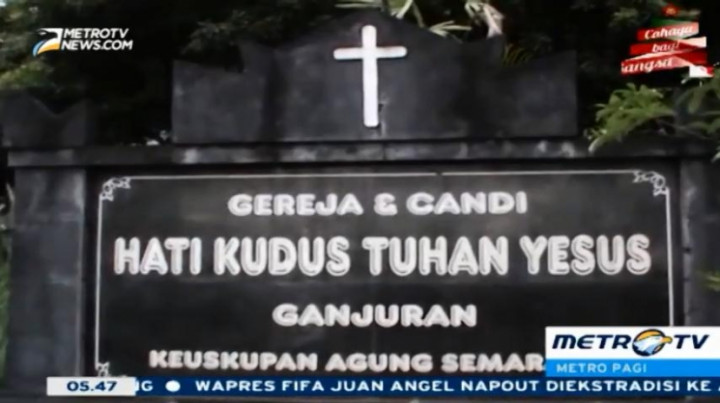 Sebuah Gereja di Bantul Miliki Candi