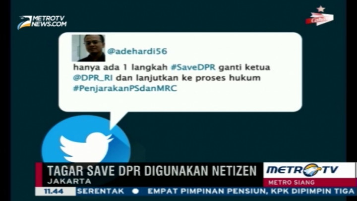 Netizen Kawal Putusan MKD dengan #SaveDPR