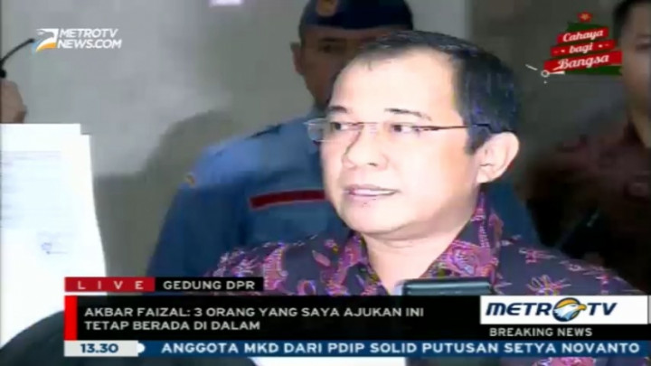 Surat Pemberhentian Akbar Faizal Ditandatangani Fahri Hamzah