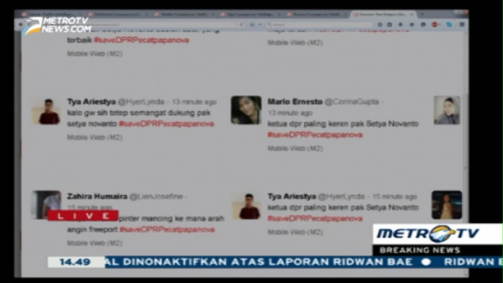Ini Kumpulan Cuitan Dukung Setya Novanto