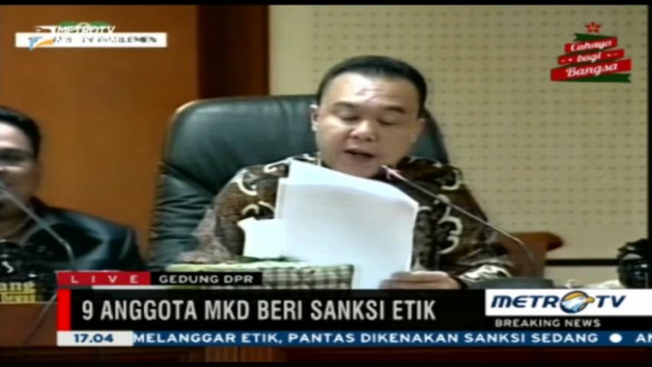 Anggota MKD Sufmi Dasco Beri Setnov Sanksi Berat