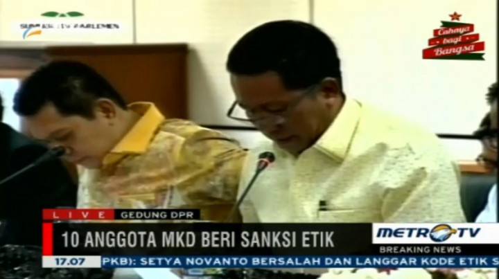 Anggota MKD Supratman Beri Setnov Sanksi Berat