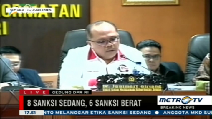 Junimart Girsang Jatuhi Setnov Sanksi Sedang