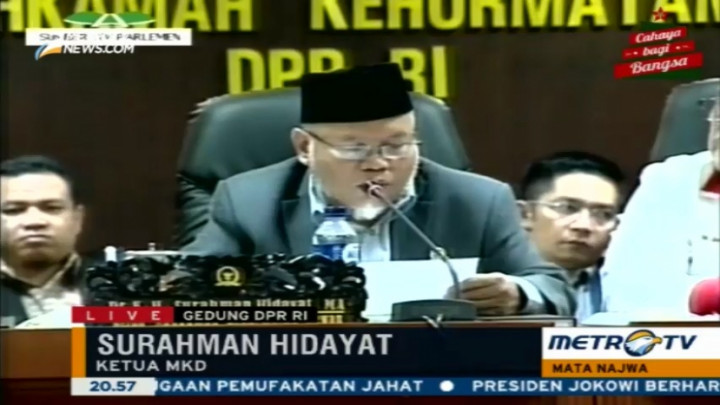 Bacakan Putusan, Ketua MKD: Sidang Berakhir <i>Happy Ending</i>   