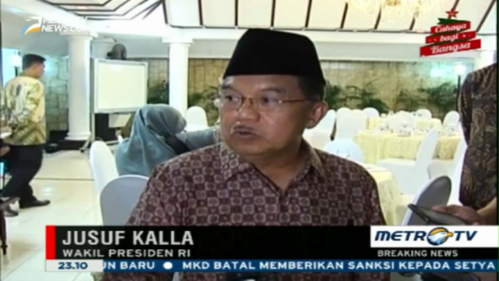 JK Anggap Putusan Pengunduran Diri Setnov Terlambat