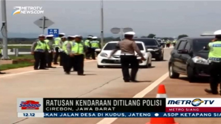 Ratusan Kendaraan Terjaring Razia di Tol Cipali