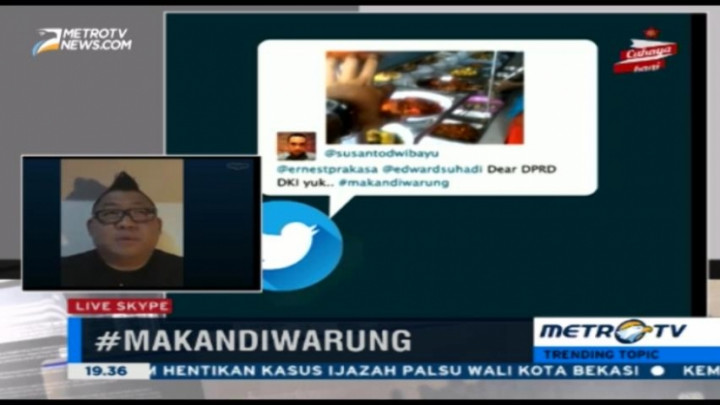 Sindir Pejabat DKI, #Makandiwarung Jadi Tren di Medsos