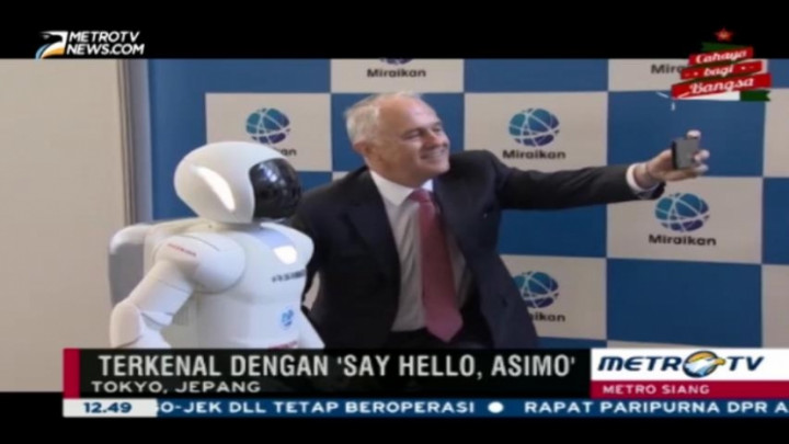 Kedatangan PM Australia ke Jepang Disambut Robot Asimo