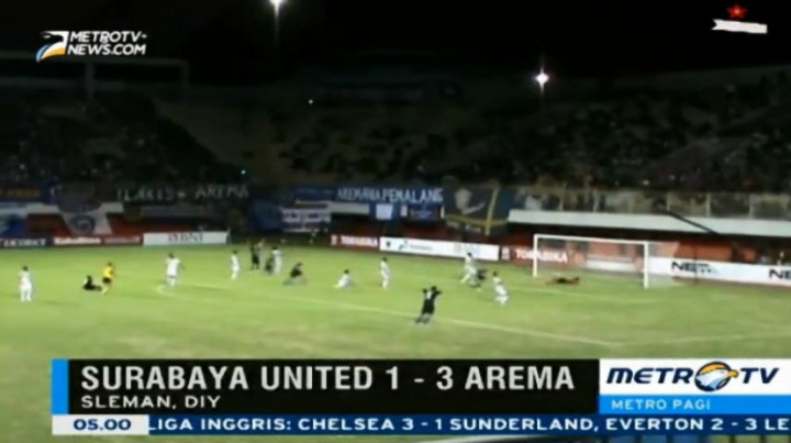 Arema Cronus Bekuk Surabaya United 3-1 