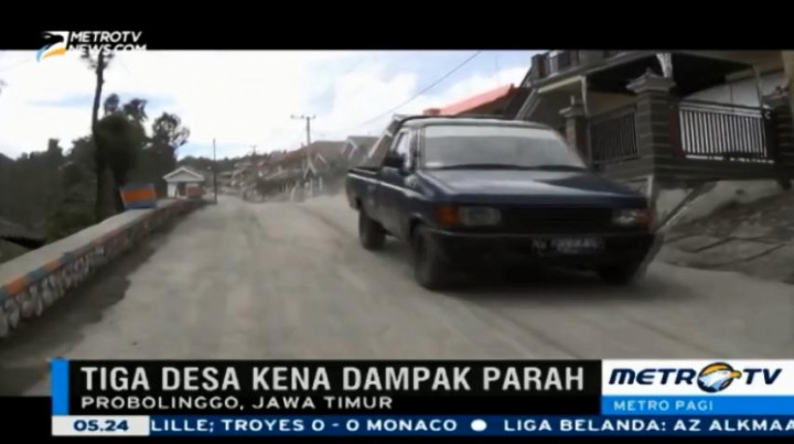 11 Desa di Dua Kecamatan di Probolinggo Diguyur Hujan Abu Vulkanik