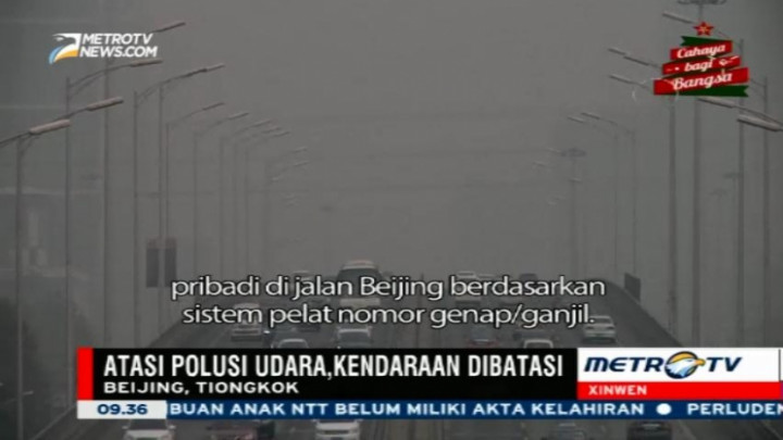Atasi Polusi Udara, Beijing Batasi Kendaraan Pribadi