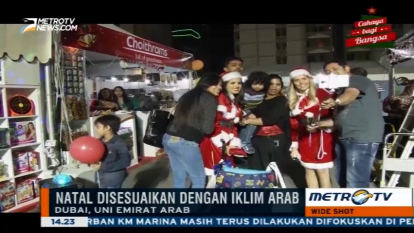 Warga Dubai Gelar Festival Bertema Natal