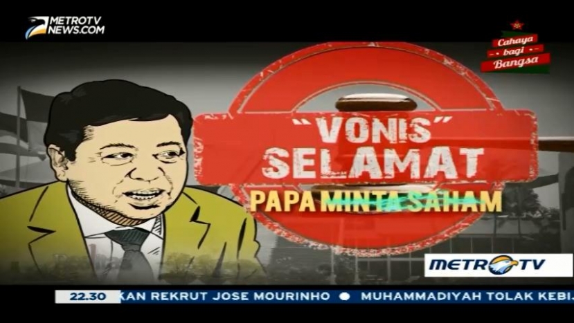 'Vonis Selamat' Papa Minta Saham (1)