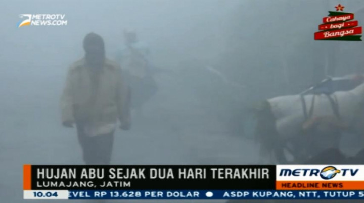 Dampak Erupsi Gunung Bromo Menyebar ke Sejumlah Wilayah di Lumajang