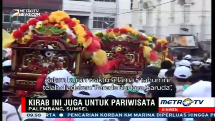 Kirab Budaya Sriwijaya di Palembang Menarik Wisatawan