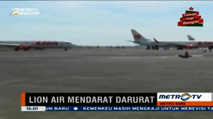 Tekanan Udara Bermasalah, Pesawat Lion Air Mendarat Darurat di Sidoarjo 