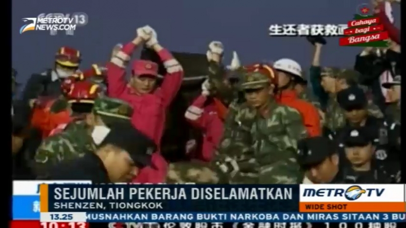 Pekerja Diselamatkan Setelah 60 Jam Tertimbun Longsor