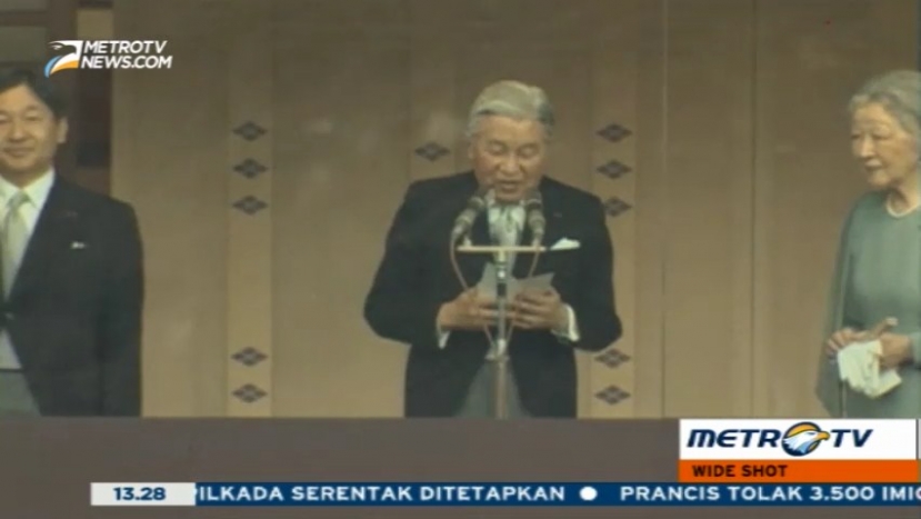Ultah ke-82, Kaisar Akihito Menyapa Warga Jepang