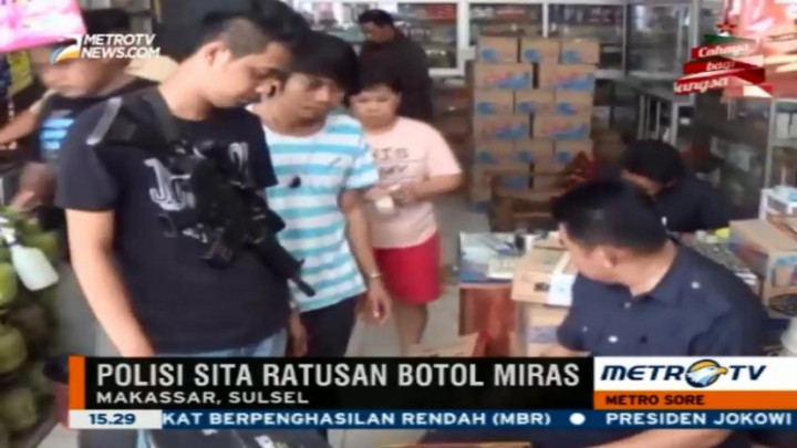 Jelang Tahun Baru, Petugas Sita Ribuan Botol Miras 