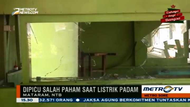 Dua Kelompok Warga di Mataram Bentrok Akibat Listrik Padam