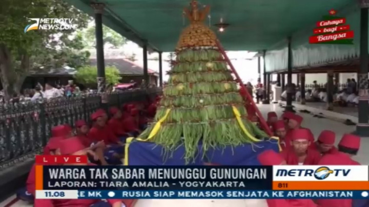 Grebeg Maulud, Ribuan Warga Yogyakarta Bersiap Rebutan Gunungan