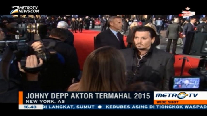 Johny Depp Aktor Termahal 2015 Versi Forbes 