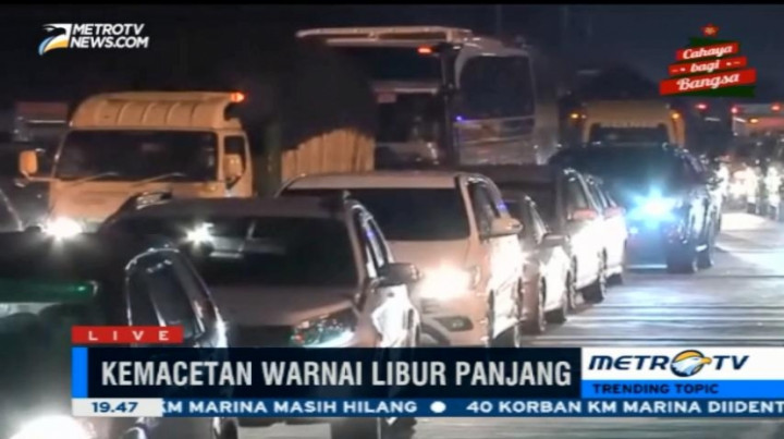 Antrean Kendaraan di Tol Cikopo Arah Palimanan Menurun Signifikan 