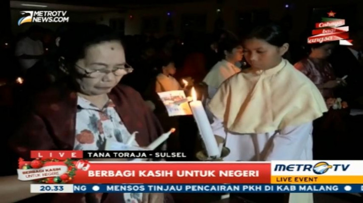 Suasana Misa Malam Natal di Tana Toraja