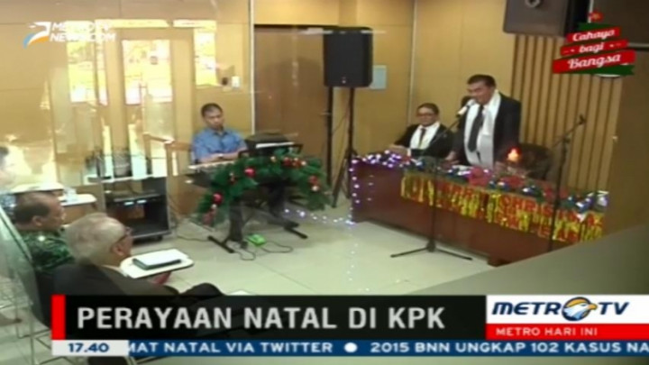 Tahanan KPK Ikuti Misa Natal