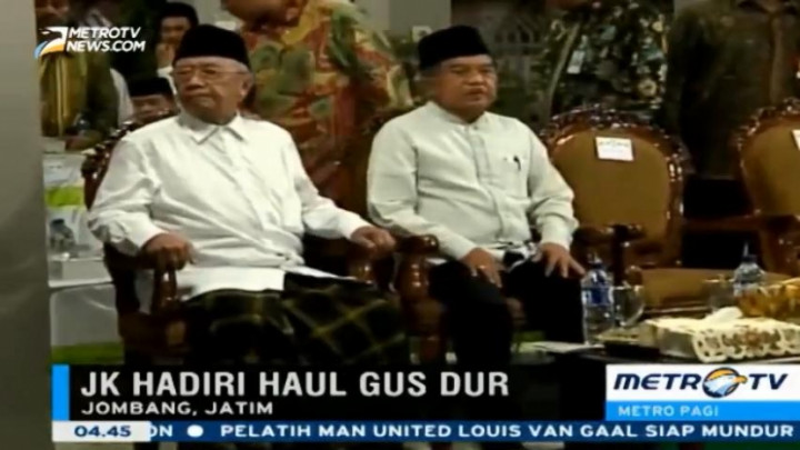 JK Hadiri Acara Haul Enam Tahun Gus Dur di Jombang