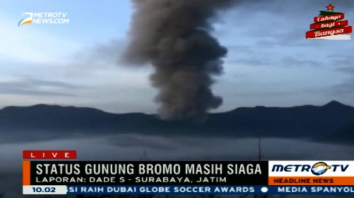 Aktivitas Gunung Bromo Fluktuatif