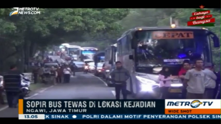Kecelakaan Maut di Ngawi Tewaskan Seorang Sopir Bus