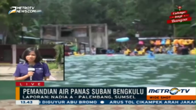 Meski Hujan, Warga Bengkulu Tetap Antusias Kunjungi Pemandian Air Panas