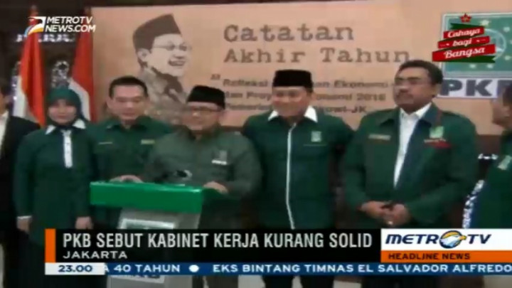 PKB Nilai Kabinet Kerja Kurang Solid