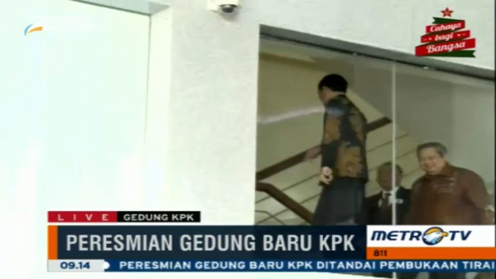 Ditemani SBY, Jokowi Tinjau Gedung Baru KPK
