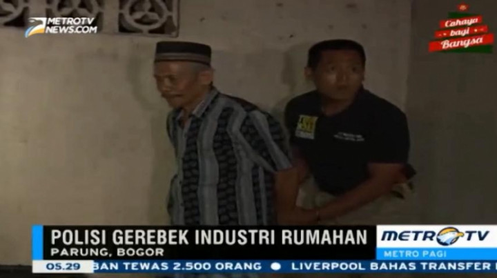 Industri Pembuatan Petasan di Parung Digerebek