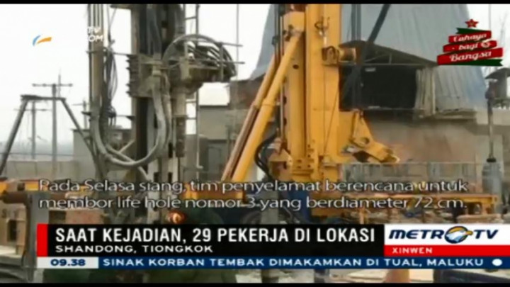 Tambang Gipsum di Tiongkok Runtuh, 11 Pekerja Berhasil Diselamatkan