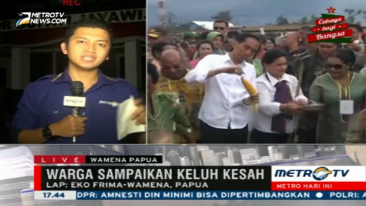 Warga Wamena Sampaikan Keluh Kesah pada Jokowi
