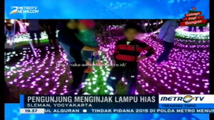 Taman Lampion Kaliurang Rusak Diserang Pasukan Selfie