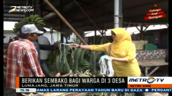 Komunitas Motor Salurkan Bantuan ke Korban Terdampak Abu Vulkanik